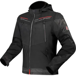 LS2 Zirconium, Textiljacke wasserdicht - Schwarz/Rot - L
