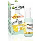 Garnier , 2-in-1-Gesichtsserum zum Aufhellen und gegen Hautunreinheiten, mit 20% Vitamin C und SPF25, nicht fettend, klinisch getestet, 50 ml