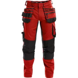 DASSY FLUX Multit.-Bundhose Stretch & Kniepolstert 200975 6674 ROT/SCHW Gr. 54+