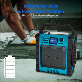 Medion P66896 Baustellenradio Schwarz/Blau