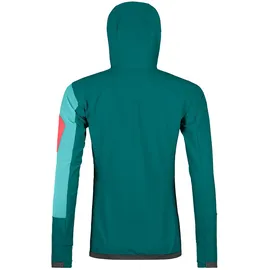 Ortovox Berrino Hooded Jacket Softshelljacke Damen grün - S