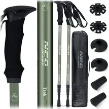 Neo-Sport Walking Stöcke 65 bis 135 cm grün