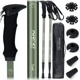 Neo-Sport Walking Stöcke 65 bis 135 cm grün