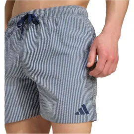 adidas Seersucker Stripy Swim Shorts 5 Inch wonder white/preloved ink XS