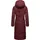 Ragwear Damen, atmungsaktiver Wintermantel warmer wasserdichter Steppmantel lang mit Kapuze Pavla Long Intl Wine Red Gr. XL - XL