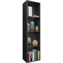vidaXL Bücherregal 36 x 30 x 143 cm Schwarz