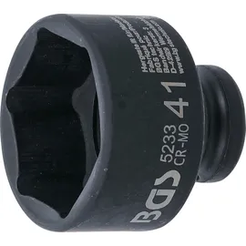 BGS Kraft-Steckschlüssel-Einsatz Sechskant Antrieb Innenvierkant 12,5 mm (1/2"), SW 41 mm