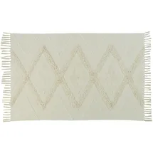 ScandicLiving Teppich, Cream, 120x180 cm, handgetuftete Baumwolle | Gr.: onesize