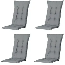 PROGARDEN Tampa Klappsessel 60 x 61 x 109 cm grün 4 St. inkl. 4 x Auflagen grau