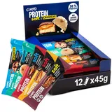 CORNY Protein Soft & Crunchy Vanille, Schokolade, Haselnuss, Nougat, Erdnuss 12 x 45 g