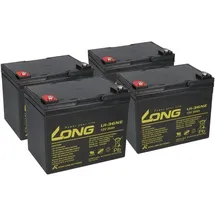 KungLong Ersatzakku für Proflex DS800 4x 12V (48V) 36Ah Zyklenfest AGM Long