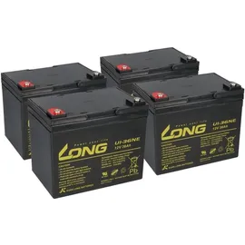 KungLong Ersatzakku für Proflex DS800 4x 12V (48V) 36Ah Zyklenfest AGM Long