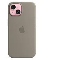 Apple iPhone 15 Silikon Case tonbraun