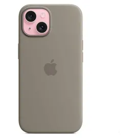 Apple iPhone 15 Silikon Case tonbraun