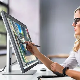 Alogic Clarity Max 32C4KPDWT 32" schwarz - Silber
