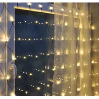 Hi Lichtervorhang LED 320x150 cm Warmweiß