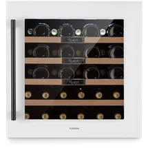 Klarstein Vinsider 36 Built-In Uno Einbau-Weinkühlschrank 36 Flaschen 92 Ltr Edelstahl Weiß