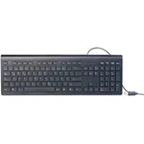 GeneralKeys Moderne USB-Tastatur mit Nummernblock DE