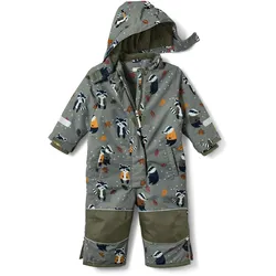 Tchibo - Schneeanzug mit Tier-Print - Baby - Gr. 74/80 - grün/print