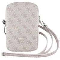 GUESS Polyurethan4G Triangle Logo Wallet Phone Bag Zipper Pink