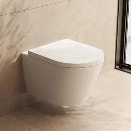 artiviana Allegro Wand-WC mit WC-Sitz Weiß
