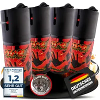 4 x Wilhelm Pfefferspray 40 ml Tierabwehr Selbstverteidigung CS KO Spray hochdosiert (ca. 2 Mio. Scoville) effektives Verteidigungsspray