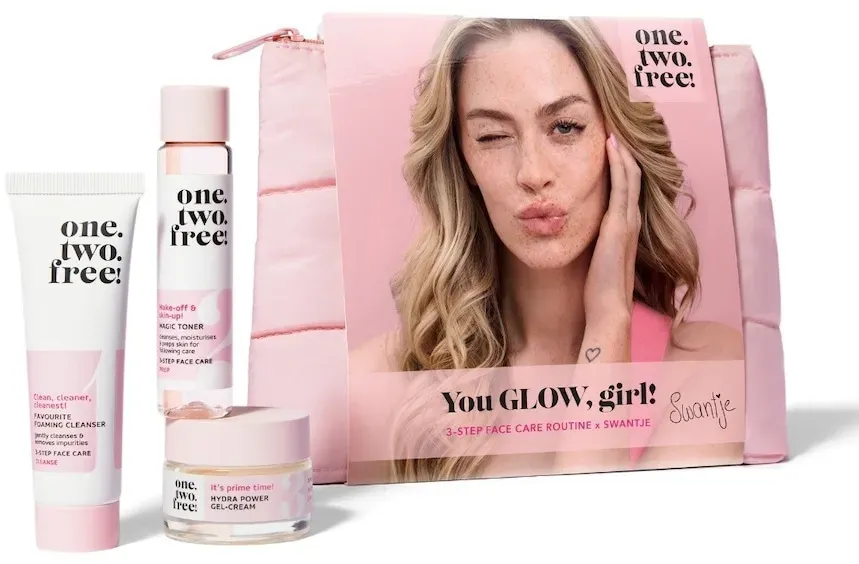 one.two.free! Influencer Beauty Pouch Gesichtspflegesets  