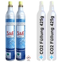 CAGO 2 x CO2 Zylinder + 2 Füllung