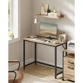 VASAGLE Schreibtisch 100 cm x 50 cm / Braun