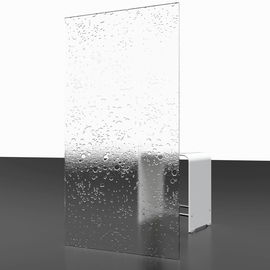 Schulte Badewannenaufsatz 3tlg. einfaltbar Alu-Natur Kunstglas