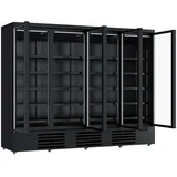 CombiSteel Gastro Flaschenkühlschrank Kühlschrank Gewerbekühlschrank 2500 L 2508x710x1997mm Schwarz