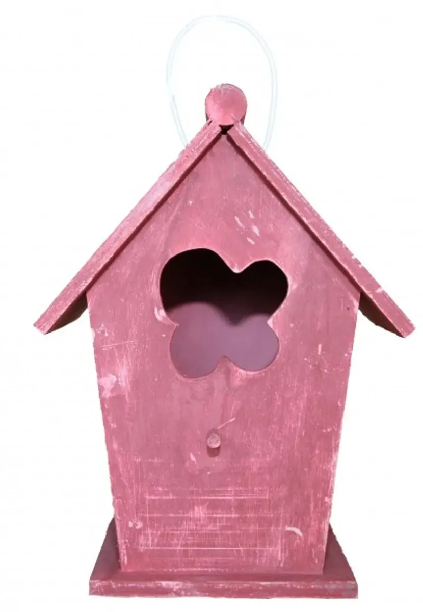 Casa Padrino Designer Vogelhaus Rosa- Vogelpalast