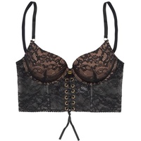 JETTE Push-up-BH Damen schwarz Gr.70D