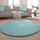 Paco Home Kinderteppich, Rund Polyamid Blau,