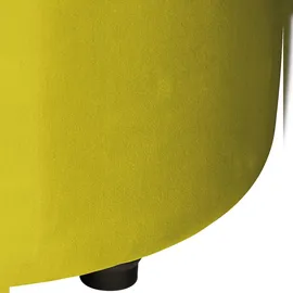 CLP Sitzhocker Pantin Samt gelb