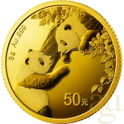 3 Gramm Goldmünze China Panda 2023