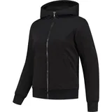 Rusty Stitches Wendy Damen Motorrad Zip Hoodie, schwarz, Größe 44