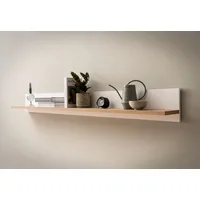 Home Affaire Salerno Hängeregal 180 x 20 x 20 cm Weiß mit Eiche