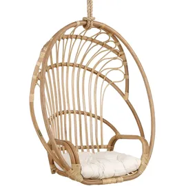 Mica decorations Mica Stuhl Blanca Hängend mit Kissen Beige/Braun