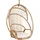 Mica decorations Mica Stuhl Blanca Hängend mit Kissen Beige/Braun