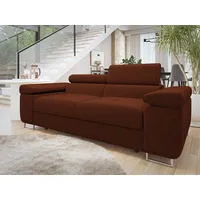 MIRJAN24 Sofa Torezio 2 Cord, Einstellbare Kopfstützen, 198x102x70-90 cm braun