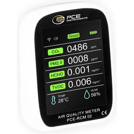 PCE Instruments Feinstaub-Messgerät PCE-RCM 02 Luftfeuchtigkeit, Temperatur, Feinstaub, Luftpartikel mit Temperaturmessfunktion