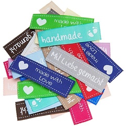 buttinette Label-Set "klassisch", Größe: 5,5 x 1,6 cm, Inhalt: 30 Stück