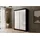 altdecor Kleiderschrank 120 x 215 x 61 cm Schwarz/Weiß