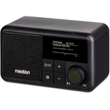 MEDION S66822 Tragbares mini DAB+ Radio mit Bluetooth Akku AUX USB-C schwarz