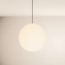 s.luce Orb 1-flg. Ø 40 cm rund weiß Glas