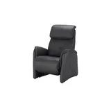 Hukla Relaxsessel Pierre Leder 88 x 117 x 87 cm Schwarz elektrisch