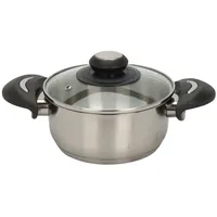 Spetebo Edelstahl Kochtopf 1,4 L 16 cm rund