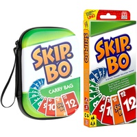 Collectix Kartenspiel Set: Kartenspiel Set: Skip-BO Kartenspiel + Skip-BO Tragetasche, Gesellschaftsspiele