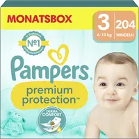 Pampers Premium Protection 6 - 10 kg 204 St.